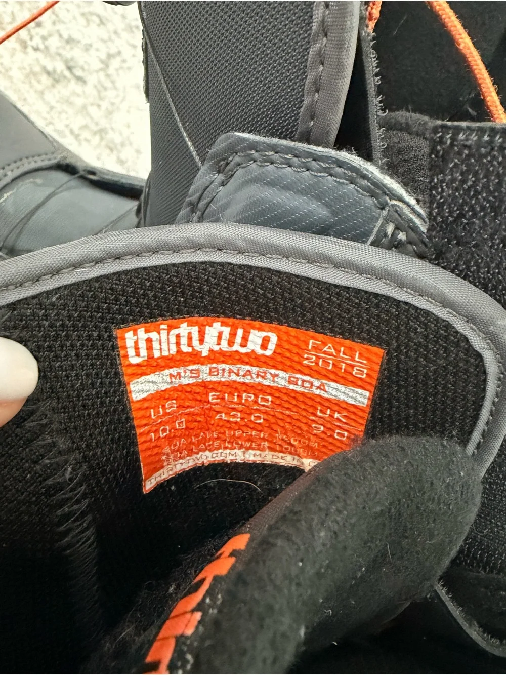 Men’s Thirtytwo Black/grey Snowboard Boots